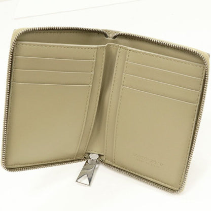 Bottega Veneta Round Zipper Bifold Billfold Without Coin Purse Maxi Intrecciato