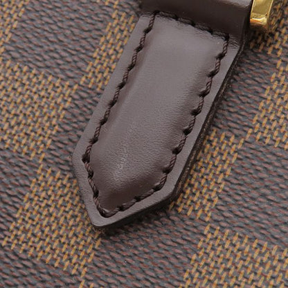 Louis Vuitton Handbag Triana Damier Canvas Damier Ebene Gold Hardware Brown