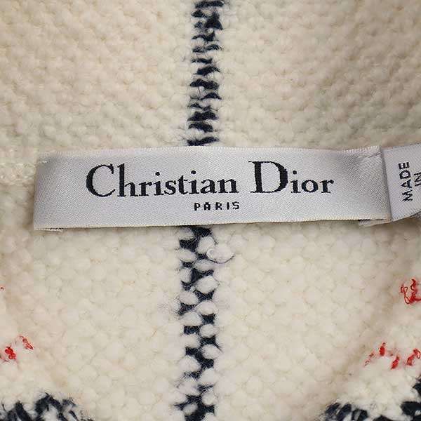 Christian Dior 22aw Technical Cotton and Wool Knit Jacket 224v13am706 White 36