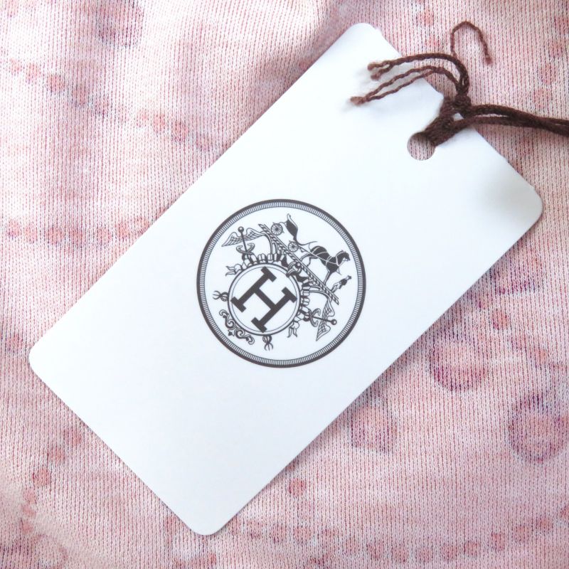 Hermes 22AW 100% Cotton Tresor De Medor Short Sleeved T-shirt Cut And Sewn Pink