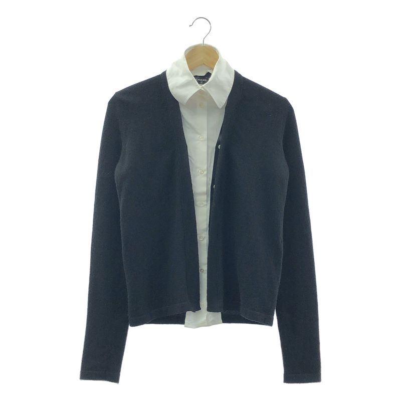 Chanel | 2004aw | Trevotoni Shirt Part Docking Cashmere Knit Cardigan | 38 |