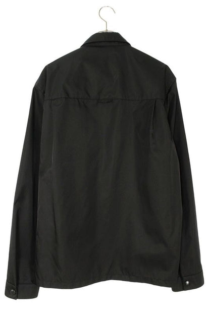 Prada Sc514 Re-nylon Triangle Logo Plate Long Sleeve Shirt Men's L
