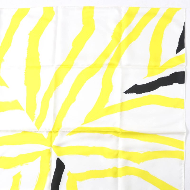 Hermes Carre Geant Carre 90 Rosace DE Janos BER 100% Silk Scarf Yellow With Box