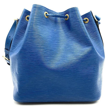 Louis Vuitton M44105 Epi Petite Noe Shoulder Bag Toledo Blue Leather Women Men