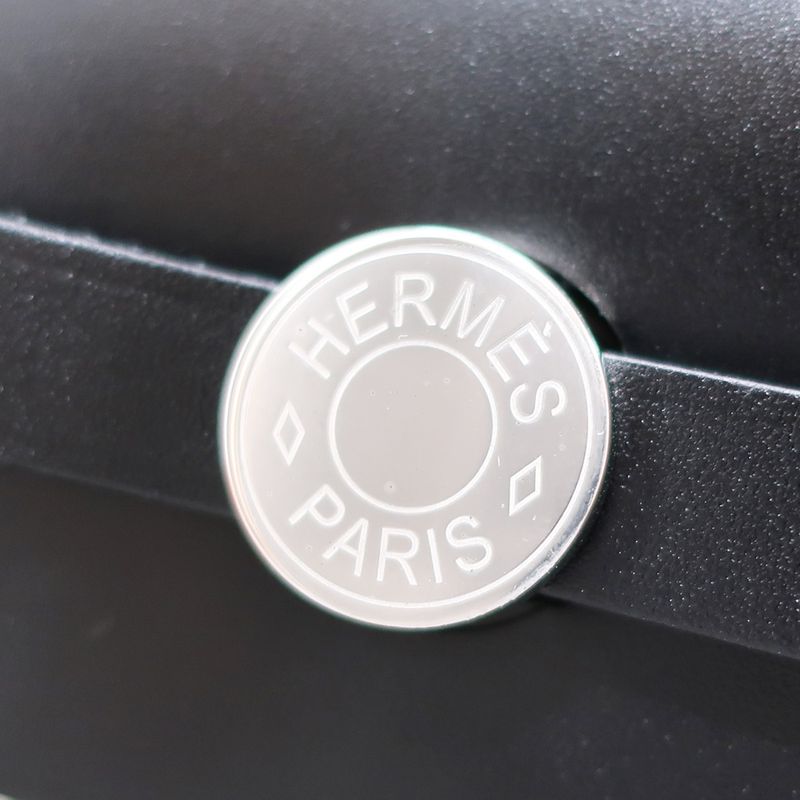 Unused Hermes Herbag Her Bag Zip Mini 20 Silver-hardware W Engraved