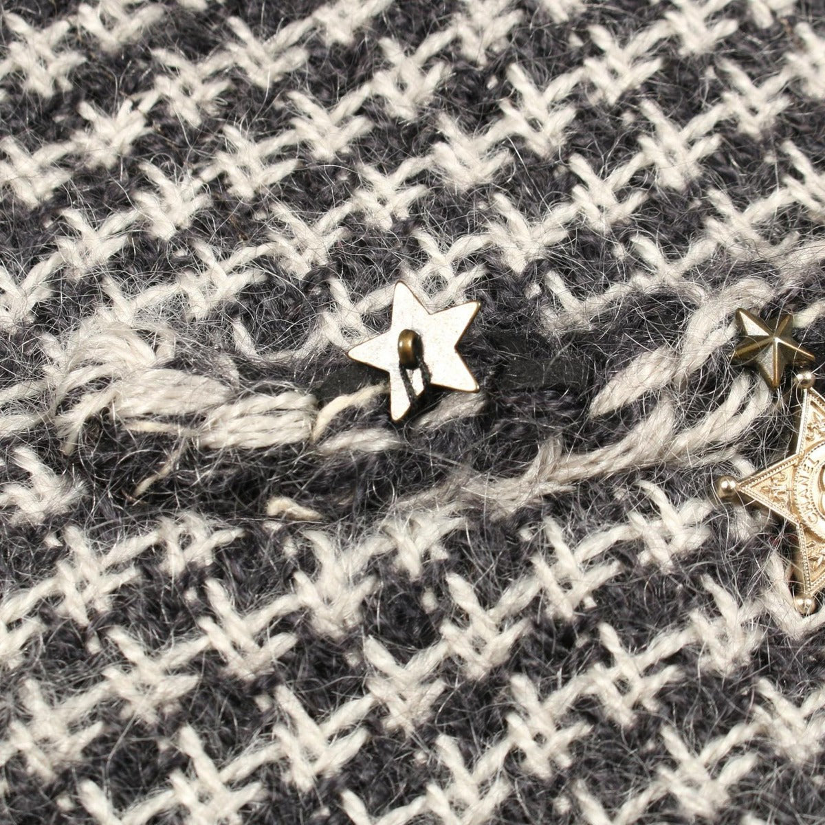 Chanel Collarless Jacket CC Logo Button Tweed Jackets — view 10