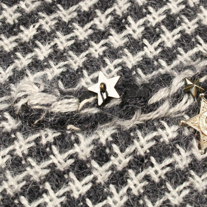 Chanel Collarless Jacket CC Logo Button Tweed Jackets — view 10