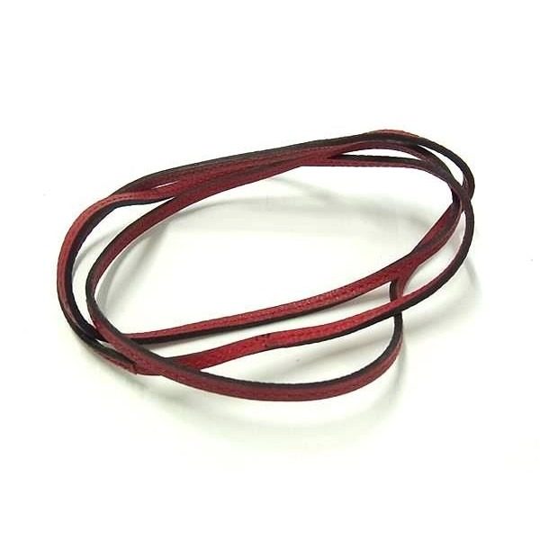 Hermes Lanier Leather Choker Necklace Red