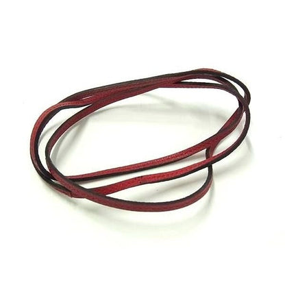 Hermes Lanier Leather Choker Necklace Red