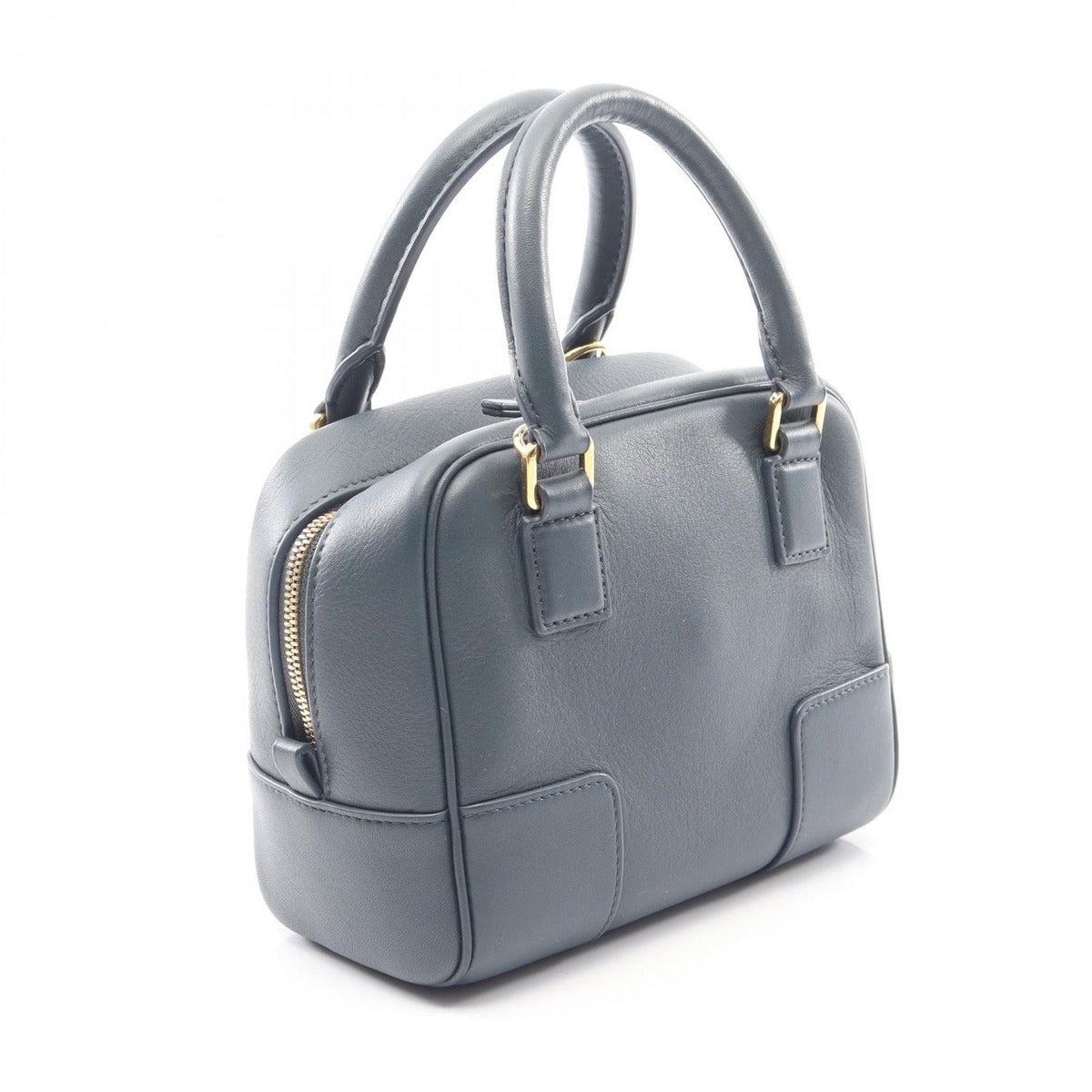 Loewe Handbag Amazona 16 Square Navy Leather — view 2