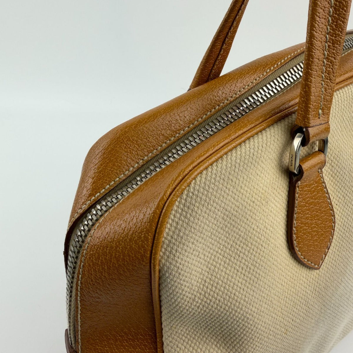 Prada Shoulder Bag Canvas Leather Two — view 15