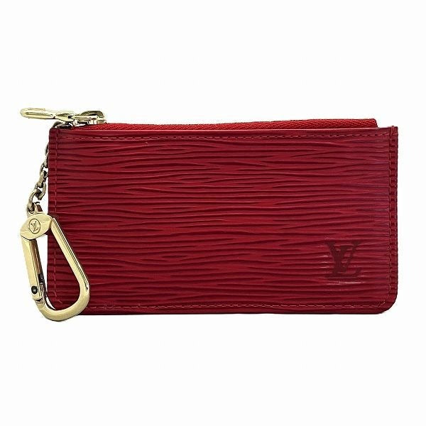 Louis Vuitton Epi Pochette Cles Coin Case Castilian Red
