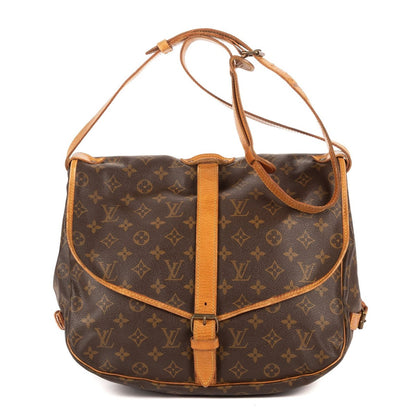 Louis Vuitton Saumur Brown Monogram Canvas Shoulder Bag