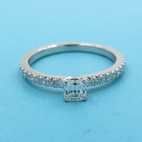 Tiffany & Co Novo Diamond Ring D0.20 Square Cut 7.5