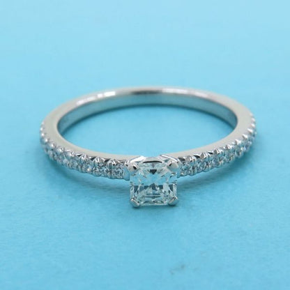 Tiffany & Co Novo Diamond Ring D0.20 Square Cut 7.5