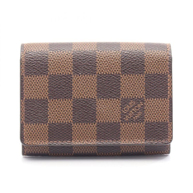 Louis Vuitton Business Card Holder Anvelop Carte De Visite Coated