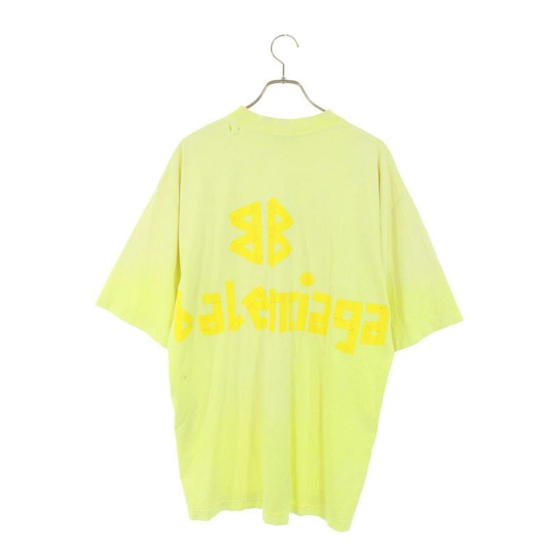 Balenciaga 23 SS Tova 9 Tape Logo Damaged T-Shirt Men XS — view 2
