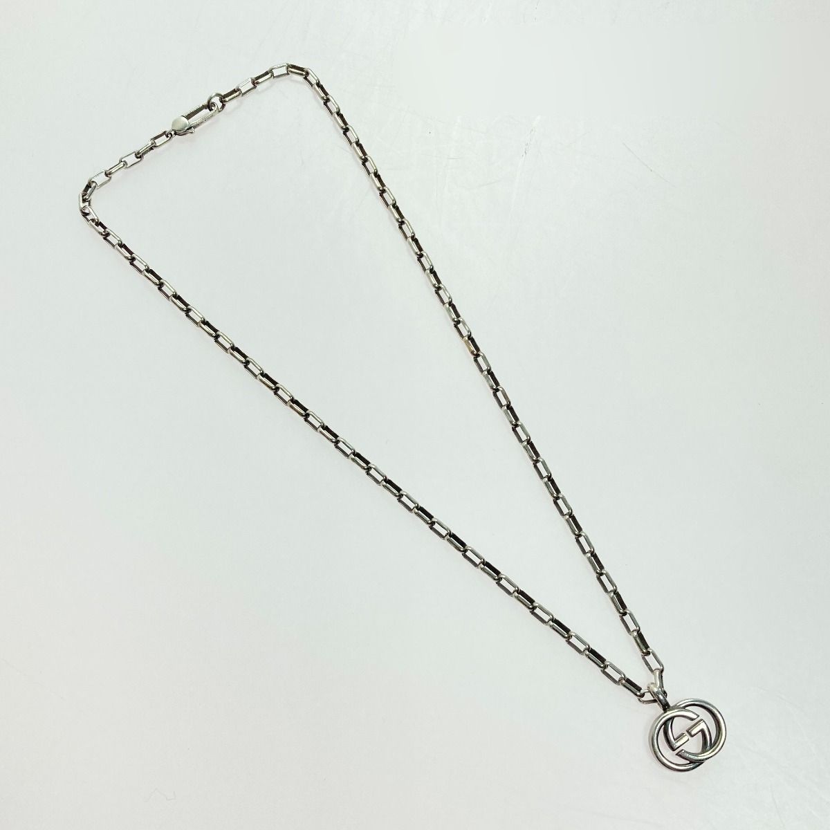 Gucci Interlocking G Necklace 295710 Silver Ag925