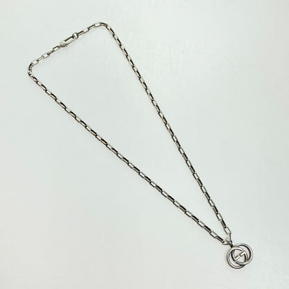 Gucci Interlocking G Necklace 295710 Silver Ag925