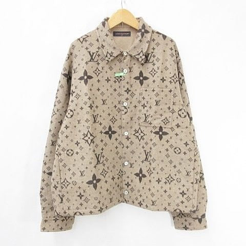 Louis Vuitton Monogram Shirt Overshirt Rm251 mj FRW Hsb39 W 25 SS All-over Pattern