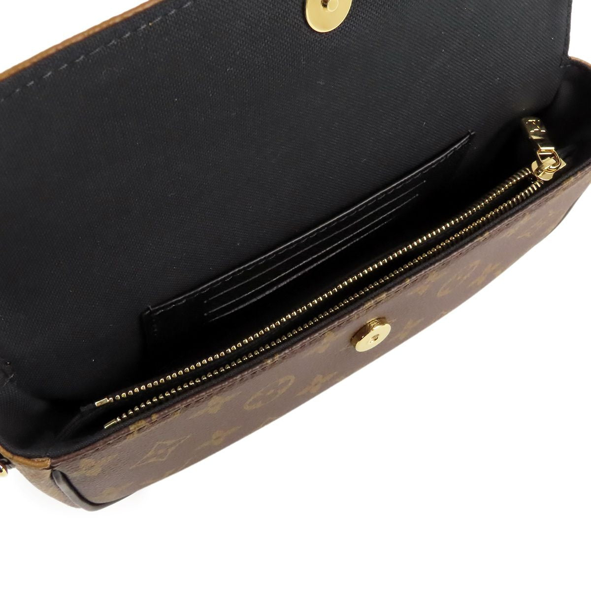 Louis Vuitton Wallet on Chain Ivy Brown Monogram Reverse Shoulder Bag — view 5