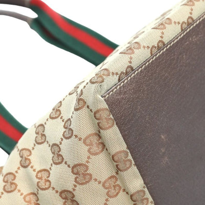 Gucci 131228 Tote Bag GG Canvas Handbag Gucci Beige