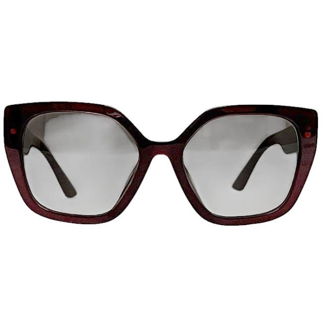 Prada Sunglasses In Black Gradient Bordeaux Red
