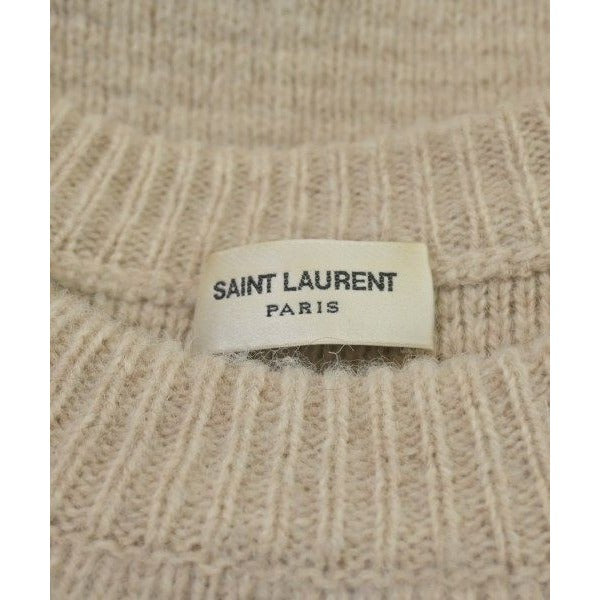 Saint Laurent Paris Knit Sweater Beige — view 3