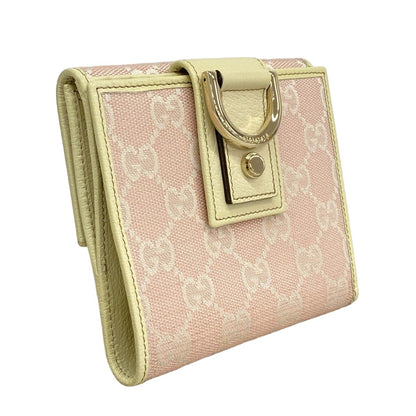 Gucci Wallet GG Canvas Abbey Pink Champagne Gold — view 2