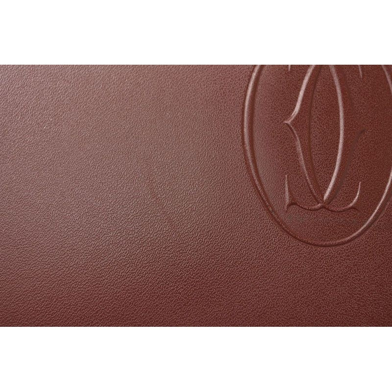 Cartier Clutch Bag Must Line Leather Bordeaux — view 5