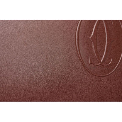 Cartier Clutch Bag Must Line Leather Bordeaux — view 5