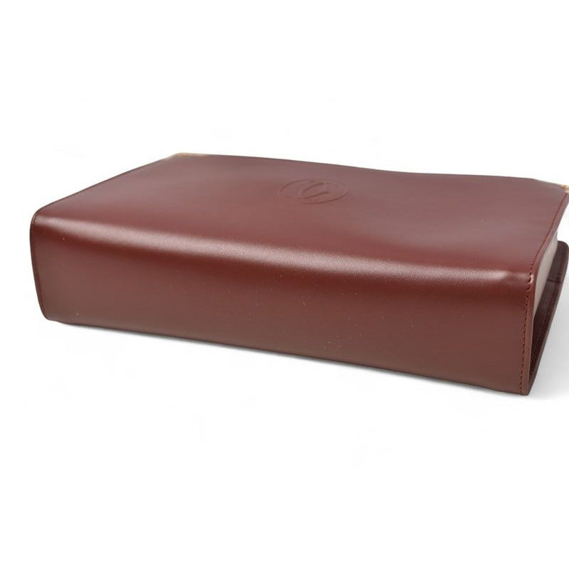 Cartier Clutch Bag Must Line Leather Bordeaux — view 6