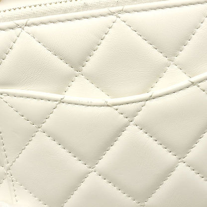 Chanel Matelasse Vanity Bag White 2WAY Chain Shoulder