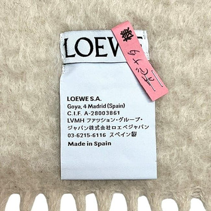 Loewe Scarf Natural Beige Anagram Excellent Condition Cleaned