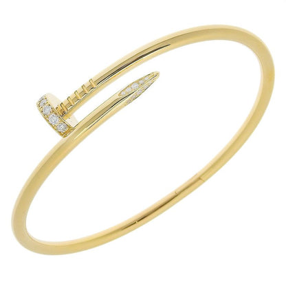 Cartier Juste Un Clou Bracelet New Shape 18K Yellow Gold And Diamonds Unisex