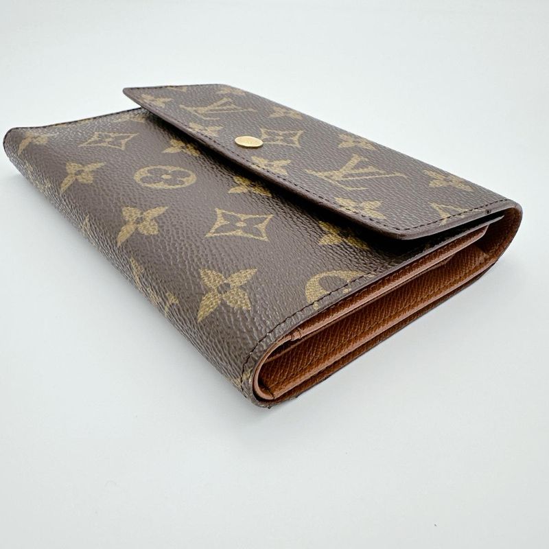 Louis Vuitton M61202 Monogram Trifold Wallet Porte Trousseau Etui Trifold