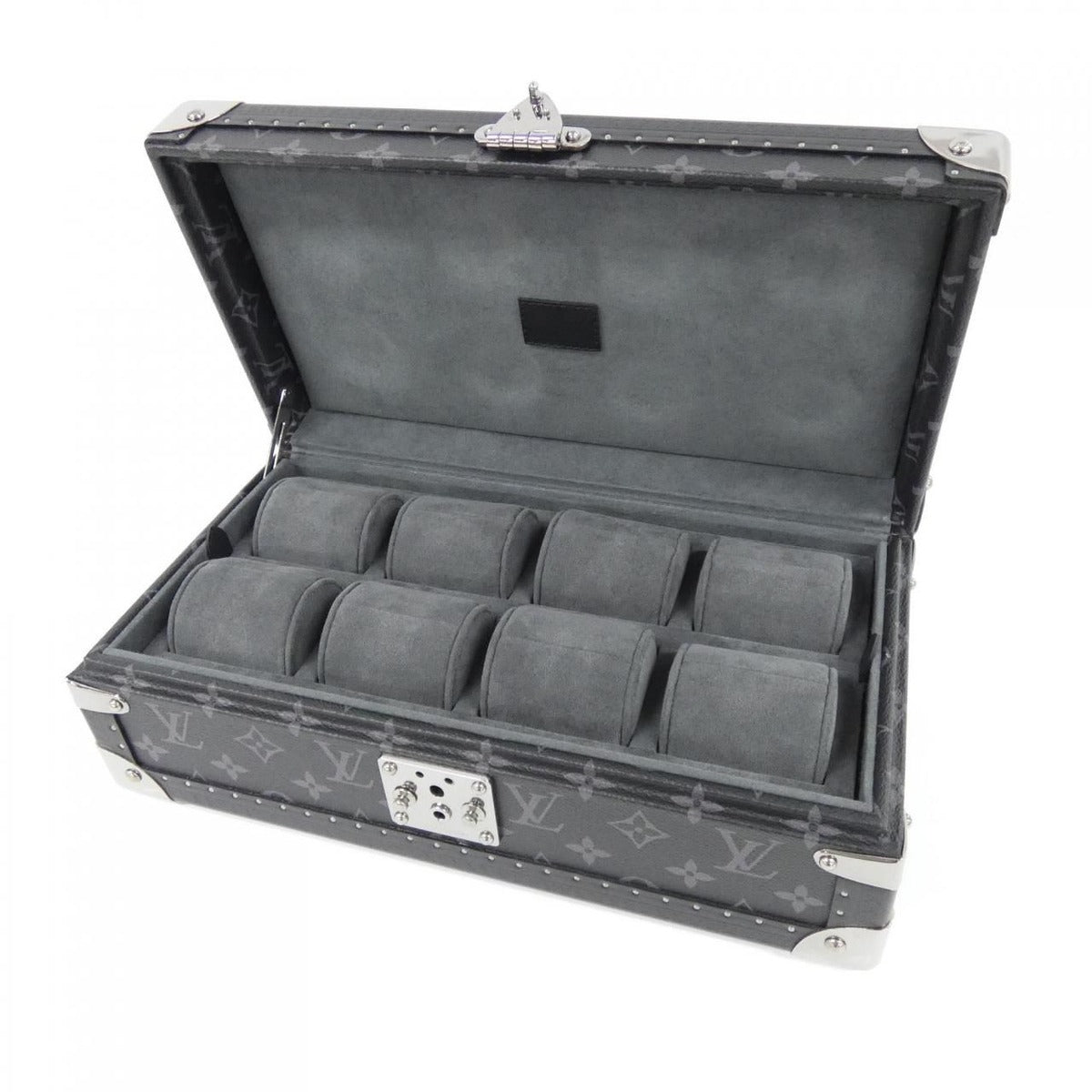 Louis Vuitton Monogram Eclipse Coffret 8 Montre Watch Case — view 6