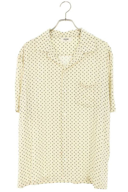 Celine 2c9460n28 Triomphe All Over Pattern Short Sleeve Shirt Men 39