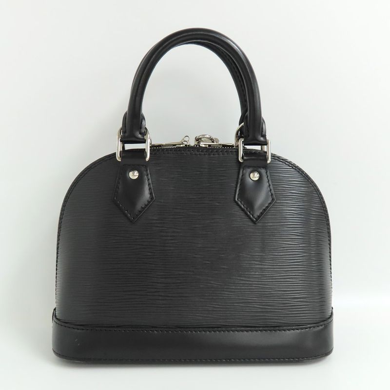 Louis Vuitton Alma BB M40862 Epi Black 2WAY Handbag Silver-hardware