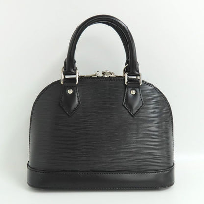 Louis Vuitton Alma BB M40862 Epi Black 2WAY Handbag Silver-hardware