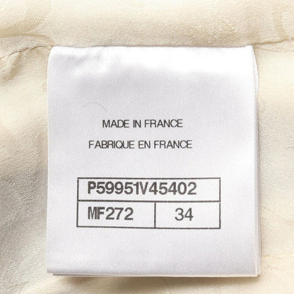 Chanel Stand Collar Coat CC Logo Button Wool Cashmere — view 5
