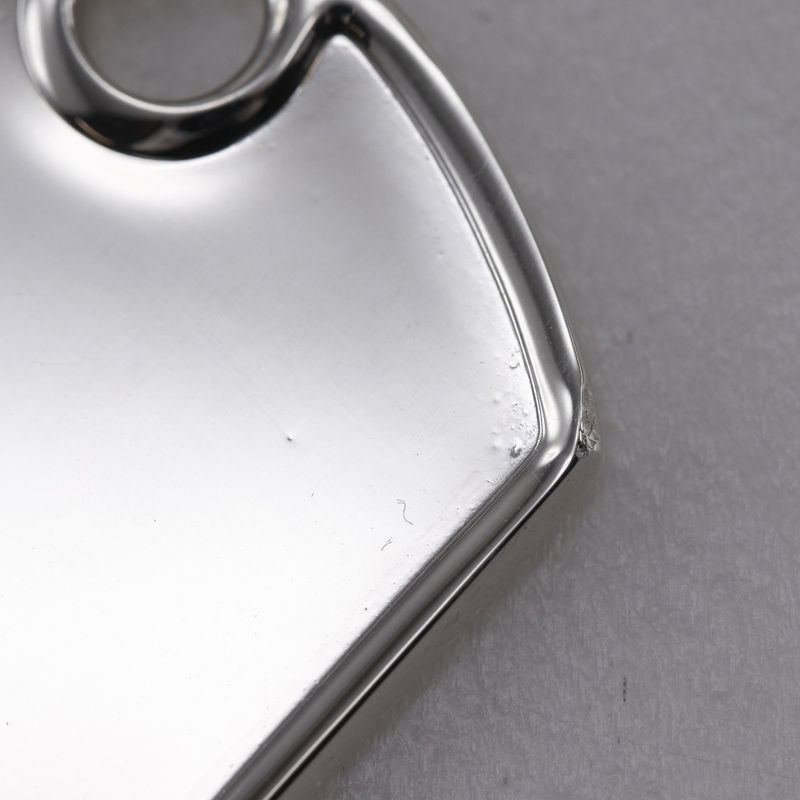 Gucci Dog Tag Plate Silver 925 Unisex 19.0g Pendant Top