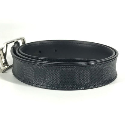 Louis Vuitton Belt Santure Neogram M6057w Damier Graphite Canvas Black