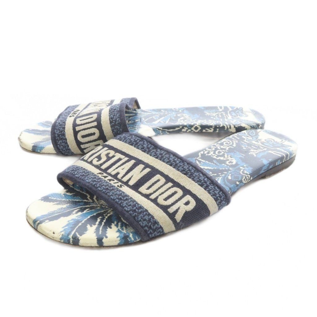 Dior Dway Sandals Logo 36 Blue