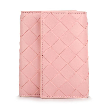 Bottega Veneta Trifold Wallet Zipper Rose