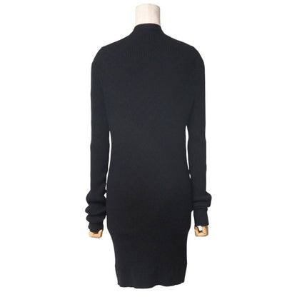 Chanel Knitwear Size 38 Long Knit Cardigan P45654 CC Coco Mark Logo Button