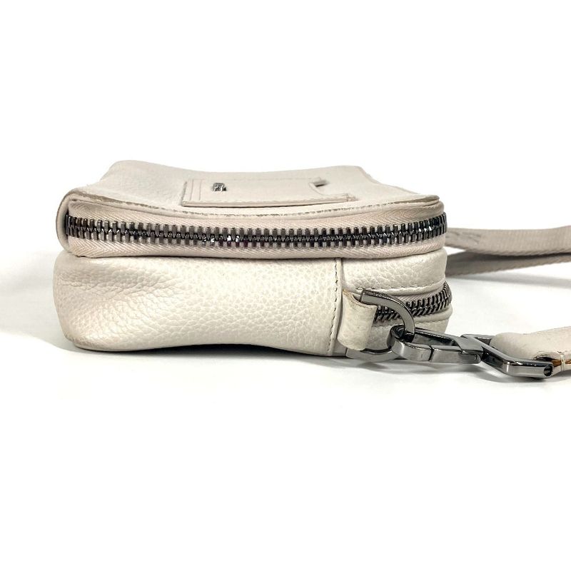 DIOR Shoulder Bag Logo Leather Ivory