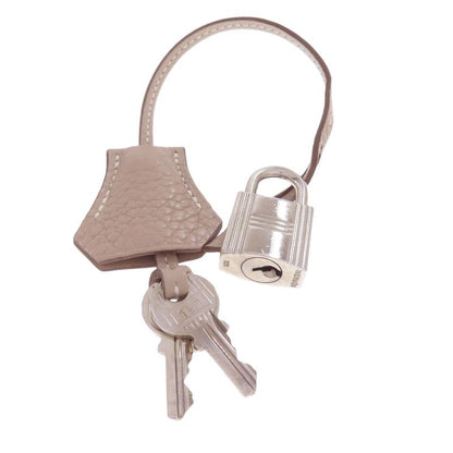 Hermes Bolide 35 Argile Silver Hardware Handbag Taurillon Cles Mance Women