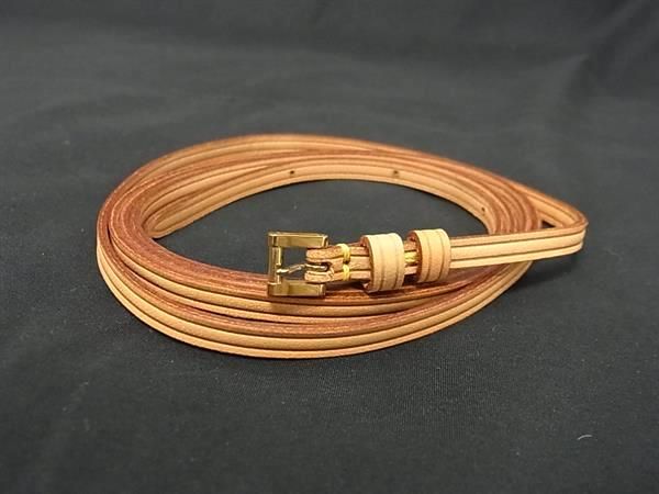 Louis Vuitton Shoulder Strap For Waist Pouch Ladies Brown Fh9075