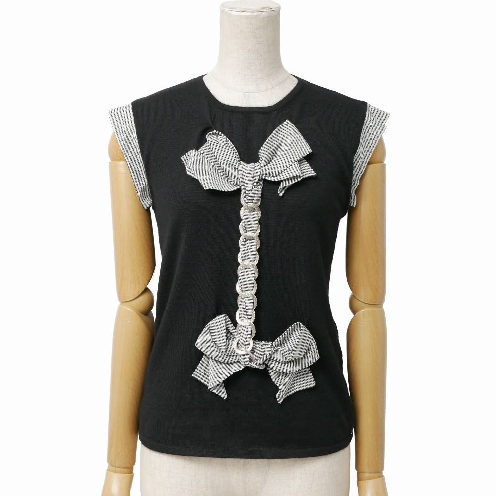 Chanel Knit Cashmere Silk Ribbon Sweater